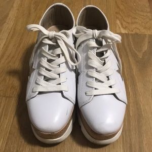 Steve Madden White Star Platform Sneakers